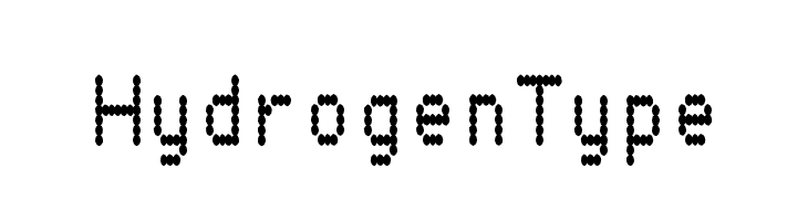 HydrogenType  フリーフォントのダウンロード