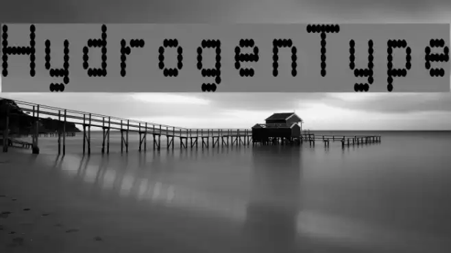 HydrogenType Font examples