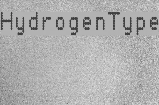 HydrogenType Font examples