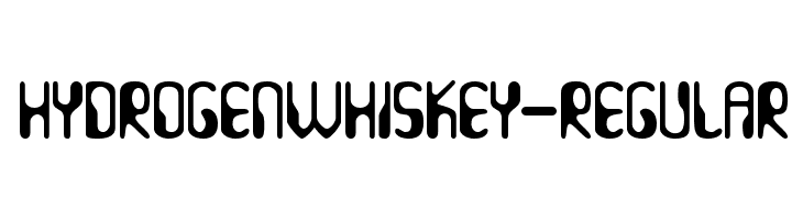 HydrogenWhiskey-Regular  フリーフォントのダウンロード