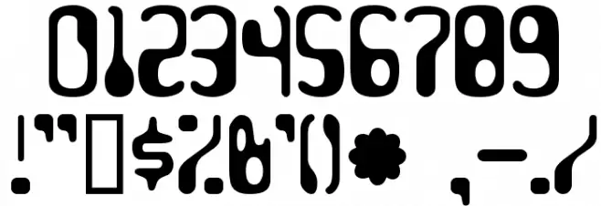 HydrogenWhiskey Font OTHER CHARS
