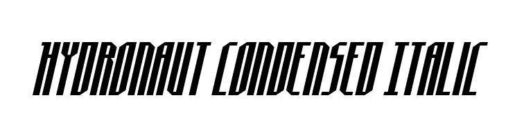 Hydronaut Condensed Italic  免费字体下载