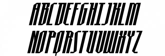 Hydronaut Condensed Italic Fonte MAIÚSCULAS