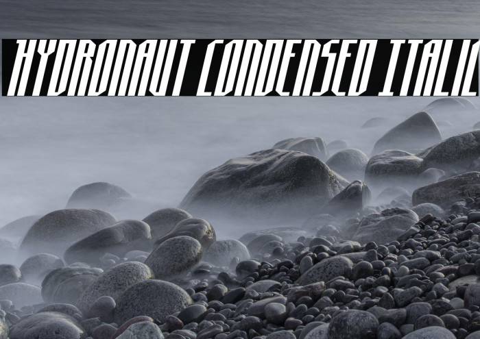 Hydronaut Condensed Italic Example 2