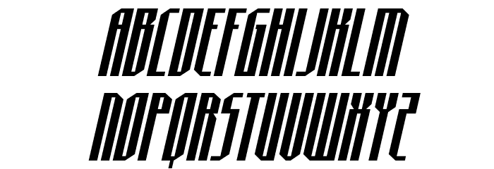 Hydronaut Condensed Italic Font LOWERCASE