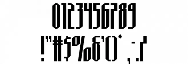 Hydronaut Condensed Font OTHER CHARS