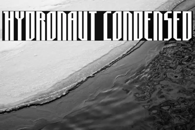Hydronaut Condensed Font examples