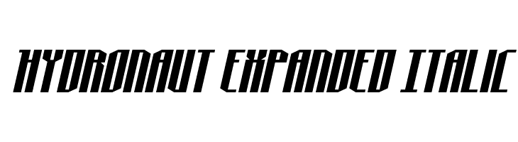 Hydronaut Expanded Italic  Descarca Fonturi Gratis