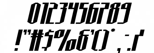 Hydronaut Expanded Italic Font OTHER CHARS