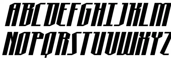 Hydronaut Expanded Italic 字体 大写