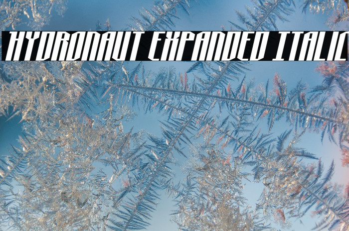 Hydronaut Expanded Italic Example 2