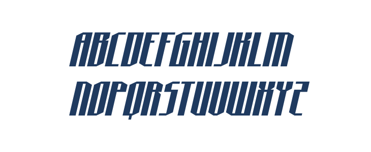 Hydronaut Expanded Italic Lowercase