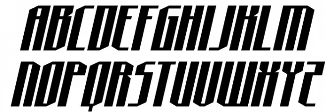 Hydronaut Expanded Italic Schriftart Kleinbuchstaben