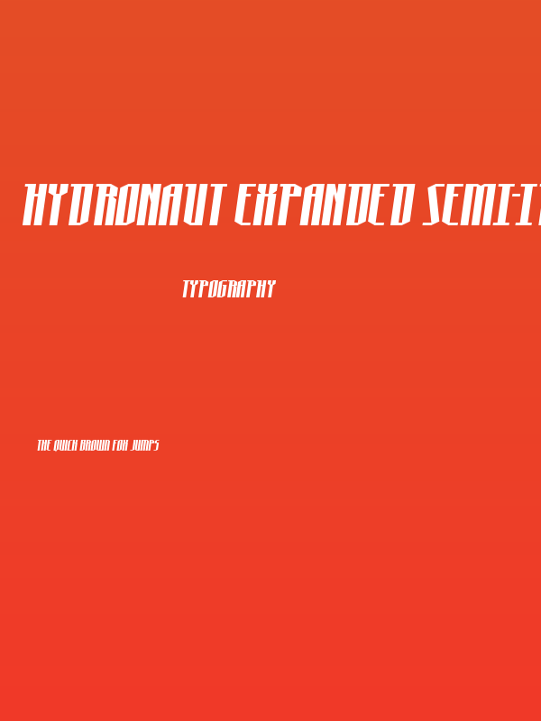 Hydronaut Expanded Semi-Ital Poster