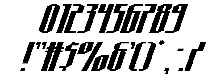 Hydronaut Expanded Super-Ital Font OTHER CHARS