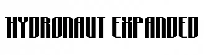 Hydronaut Expanded  Frei Schriftart Herunterladen