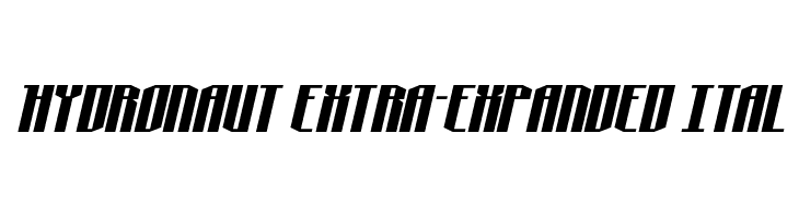 Hydronaut Extra-Expanded Ital  フリーフォントのダウンロード