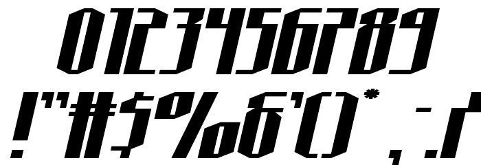 Hydronaut Extra-Expanded Ital Font OTHER CHARS