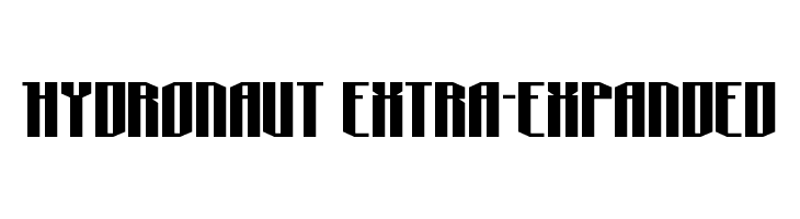 Hydronaut Extra-Expanded  Free Fonts Download
