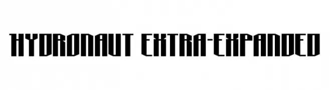 Hydronaut Extra-Expanded  Free Fonts Download