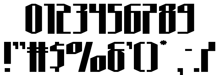 Hydronaut Extra-Expanded Font OTHER CHARS