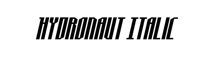 Hydronaut Italic  les polices de caractères gratuit tlcharger