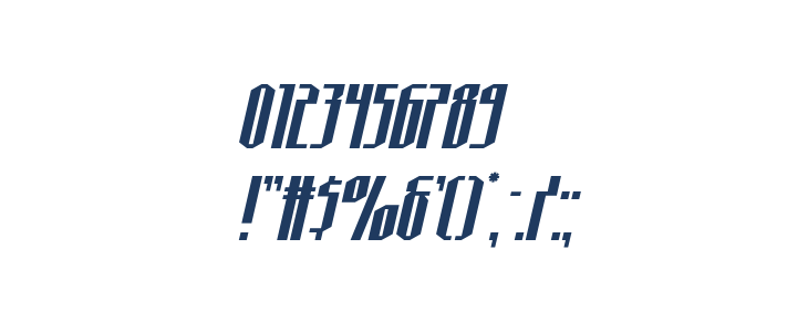Hydronaut Italic Other Characters