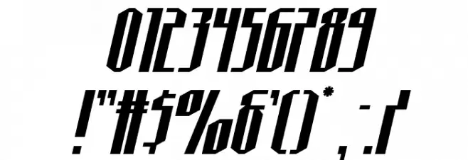 Hydronaut Italic Font OTHER CHARS