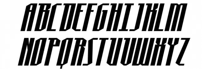 Hydronaut Italic Schriftart Groß
