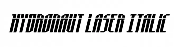 Hydronaut Laser Italic  Fuentes Gratis Descargar