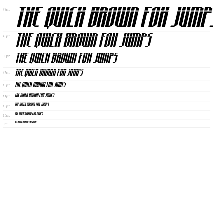 Hydronaut Laser Italic Waterfall