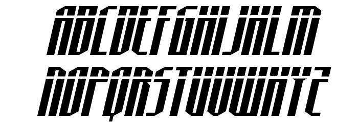 Hydronaut Laser Italic Font LOWERCASE