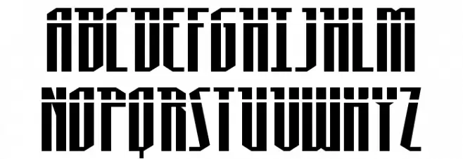 Hydronaut Laser Schriftart Groß