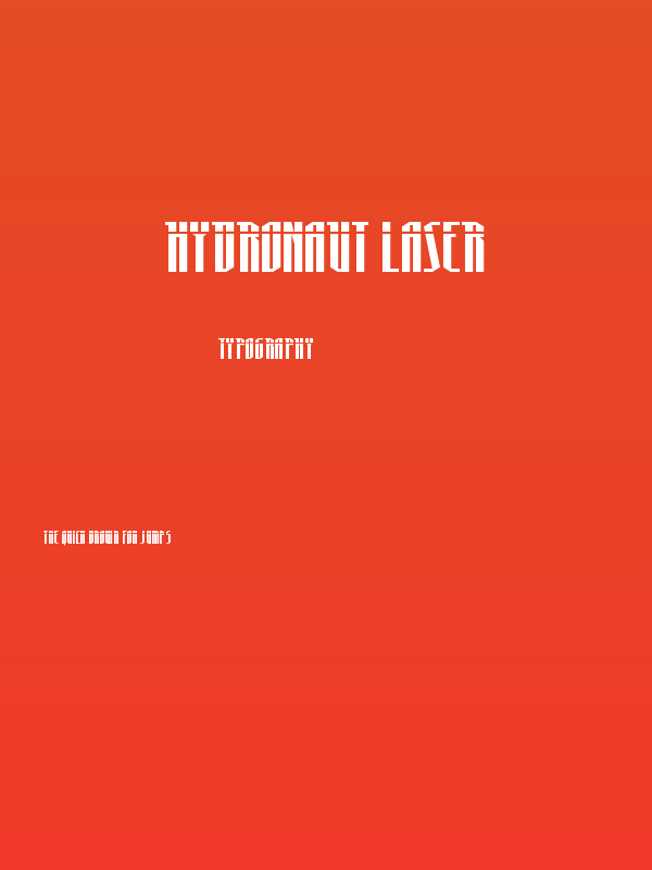 Hydronaut Laser Poster