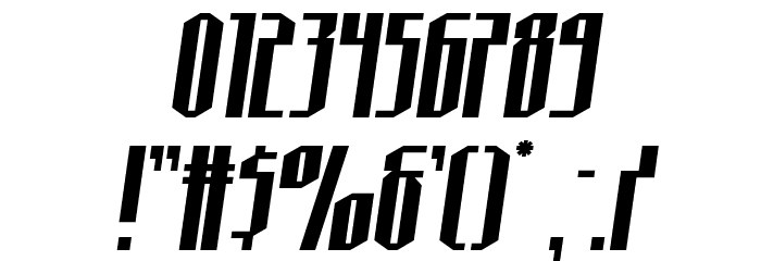 Hydronaut Semi-Italic Font OTHER CHARS