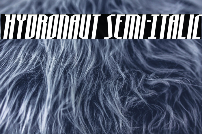 Hydronaut Semi-Italic Example 2