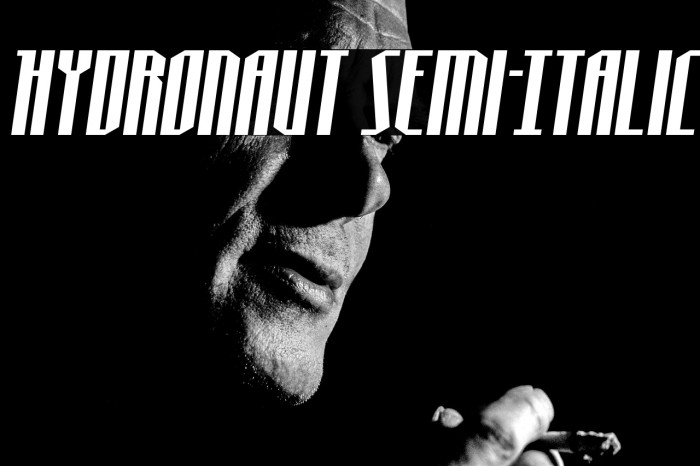 Hydronaut Semi-Italic Example 3