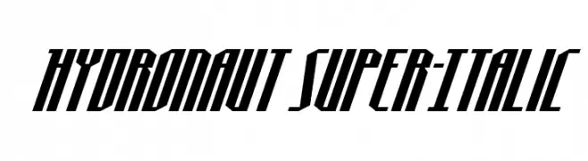 Hydronaut Super-Italic  Fuentes Gratis Descargar