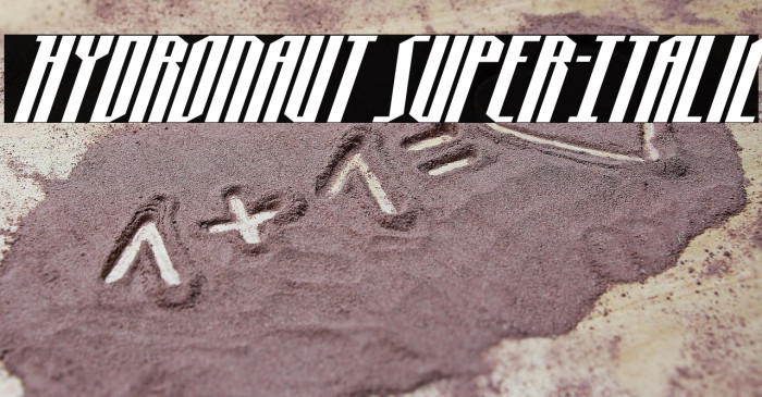 Hydronaut Super-Italic Example 3