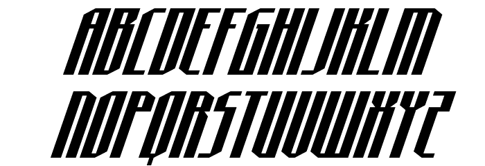 Hydronaut Super-Italic Font LOWERCASE