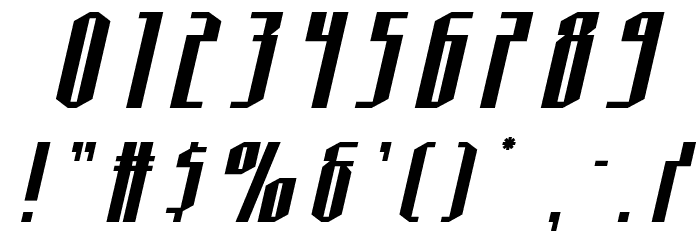 Hydronaut Title Italic Font OTHER CHARS