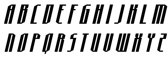 Hydronaut Title Italic Font LOWERCASE
