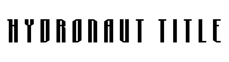 Hydronaut Title  Descarca Fonturi Gratis