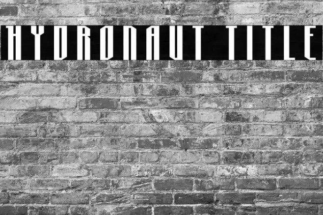 Hydronaut Title Font examples