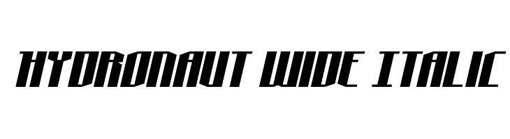 Hydronaut Wide Italic  Frei Schriftart Herunterladen