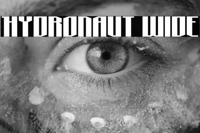 Hydronaut Wide Font examples