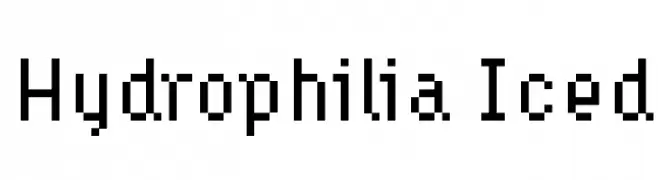 Hydrophilia Iced  フリーフォントのダウンロード