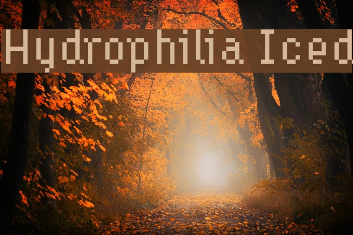 Hydrophilia Iced Font examples