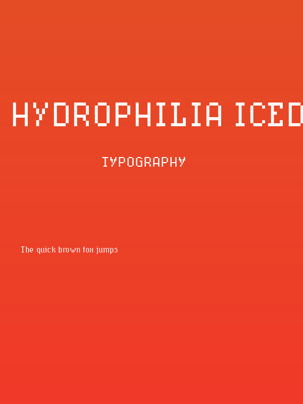 Hydrophilia Iced Poster