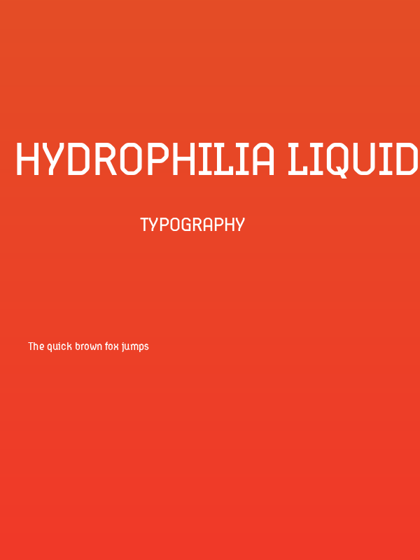 Hydrophilia Liquid Poster